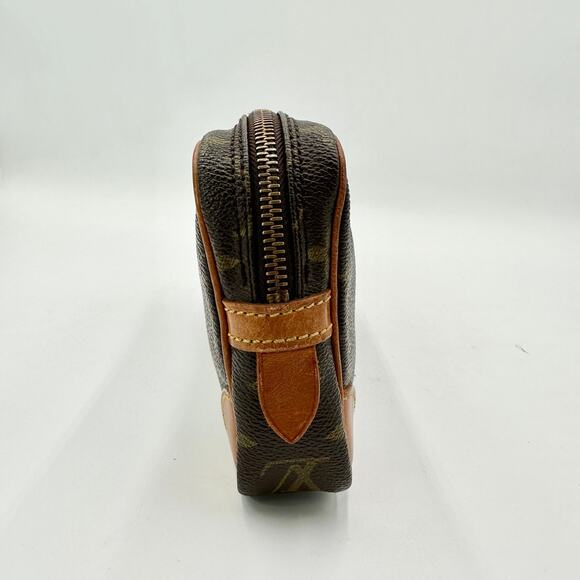 Vintage LOUIS VUITTON Wristlet Monogram Canvas Marly Dragonne PM Clutch - Picture 4 of 13